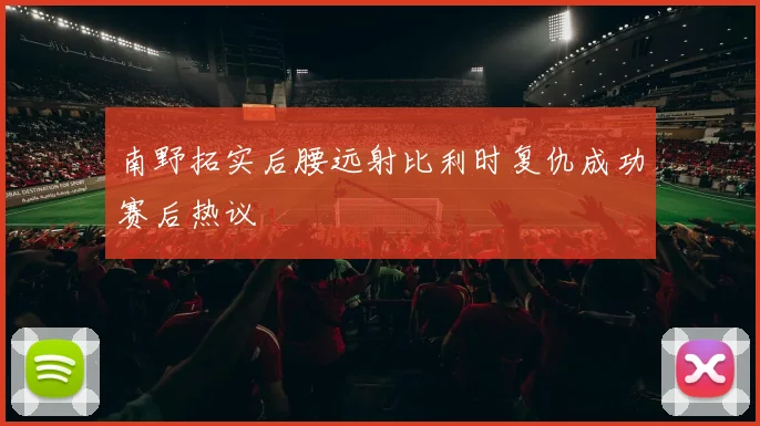 南野拓实后腰远射比利时复仇成功赛后热议